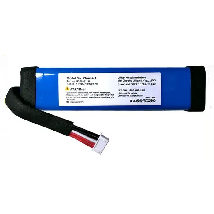 Batteries pour enceintes 7.4V 5000 mAh GSP0931134 pour JBL XTREME, compatible avec les modèles Xtrem