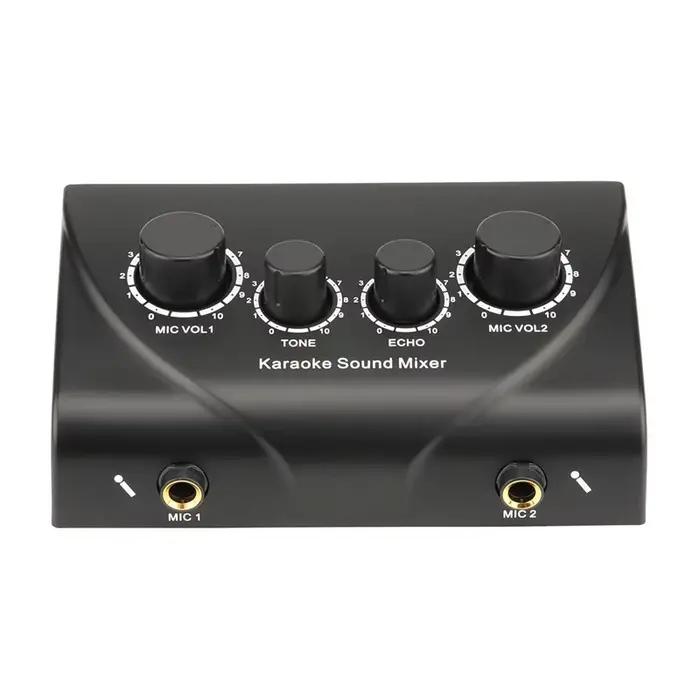 Système audio professionnel Fuluode à double entrée micro, table de mixage karaoké, machine audio nu