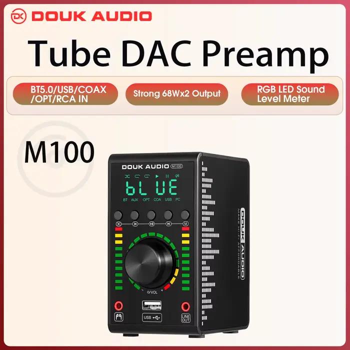 Douk Audio Mini amplificateur numérique COAX/OPT intégré Bluetooth 5.0 ampères maison/voiture/ampli 