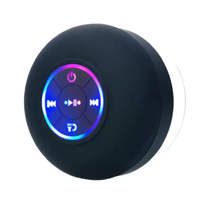 Haut-parleur Bluetooth sans fil Portable, LED, étanche IPX4, pour salle de bain extérieure, grande v