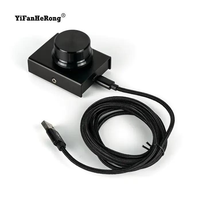 Haut-parleur de contrôle du volume USB sans perte pour ordinateur, bouton de contrôleur de volume, a