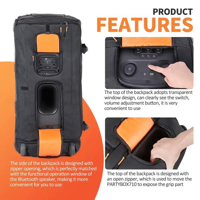 Sac de transport pour enceinte Bluetooth JBL PARTYBOX 710/310/1000 Sac original pour enceinte portab