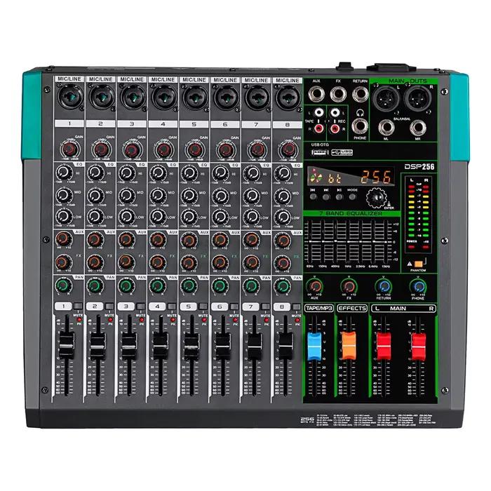 Console de mixage audio professionnelle Depusheng MG8, 8 canaux, table de mixage DJ, système d'inter