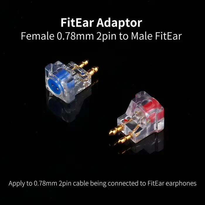 Adaptateur fitear fitear 2 broches fitear 0.78 fitear iem connecteur fitear 0.78 vers fitear mmcx ve