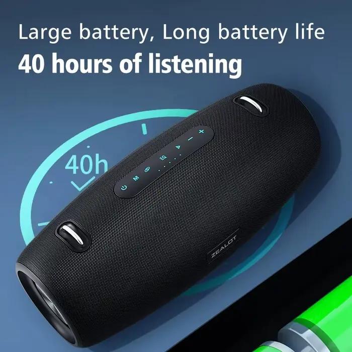 ZEALOT-S67 60W haut-parleur Bluetooth Portable haut-parleur de fête en plein air grand haut-parleur 