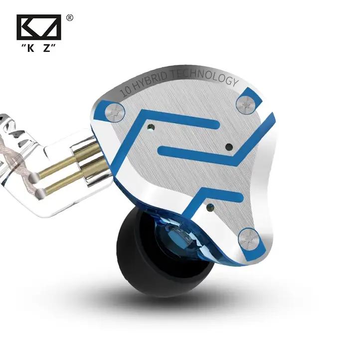 KZ ZS10 Pro or écouteurs 4BA + 1DD hybride 10 pilotes HIFI basse écouteurs dans l'oreille moniteur c