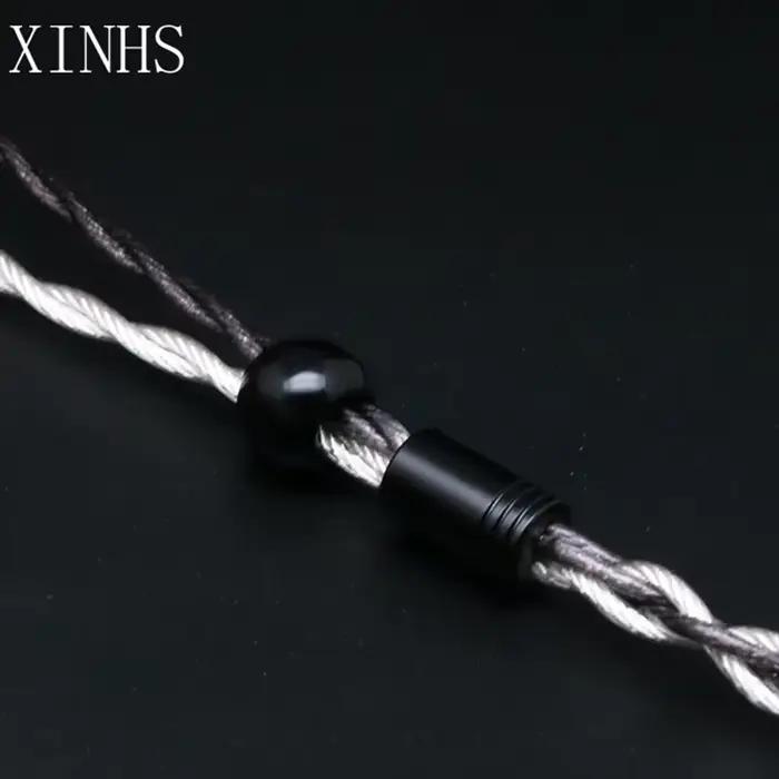 XINHS-Fil de cuivre plaqué argent monocristallin A10, 4 cœurs, graphène noir, qualité fièvre, câble 