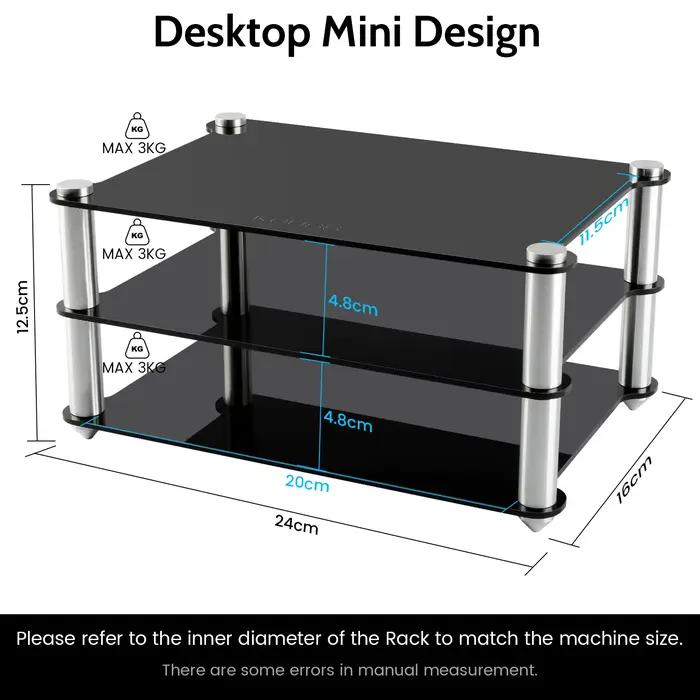 KGUSS support d'amplificateur HIFI casque amplificateur DAC support bureau colonne en aluminium mass