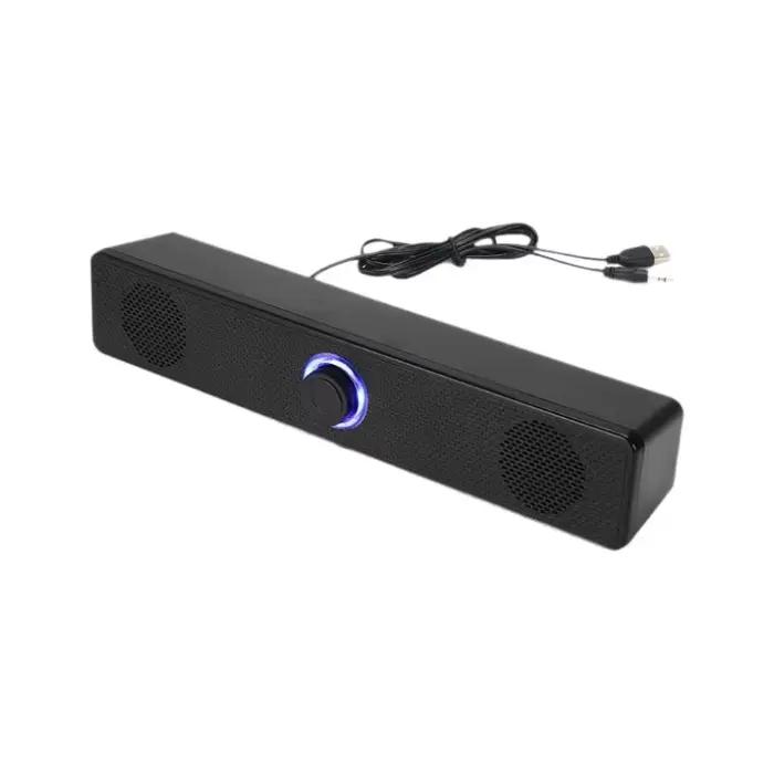 Barre de son PC filaire et Bluetooth, alimentée par USB, pour TV, PC, ordinateur portable, jeux, sys