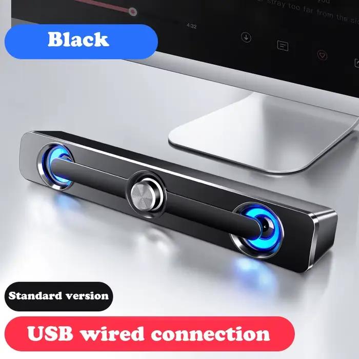 USB filaire puissant ordinateur haut-parleur barre stéréo caisson de basses basse haut-parleur Surro