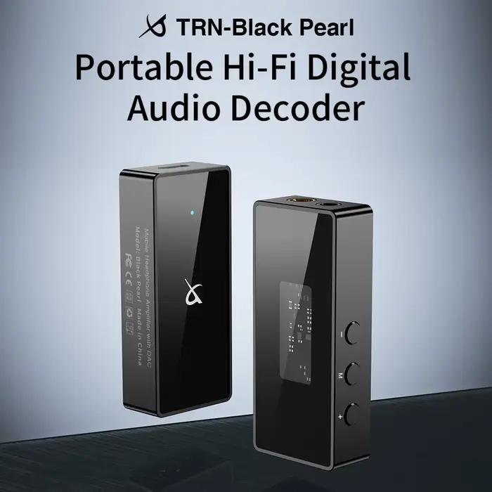 Décodeur audio numérique TRN Black Pearl HiFi haute performance à double puce DAC