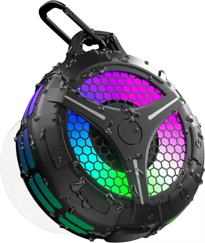 Haut-parleur de douche Bluetooth, haut-parleurs portables étanches IP67, petit haut-parleur extérieu