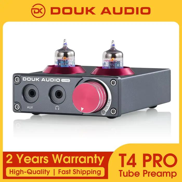 Douk Audio-Mini Préampli à Tube à Valve, Phono de Scène, Sauna, Audio Stéréo HiFi pour Téléphone, Co