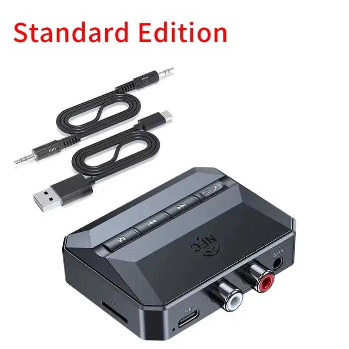 Récepteur audio sans fil NDavid Bluetooth 5.3, AUX RCA USB, U-Disk TF, adaptateur de musique stéréo 