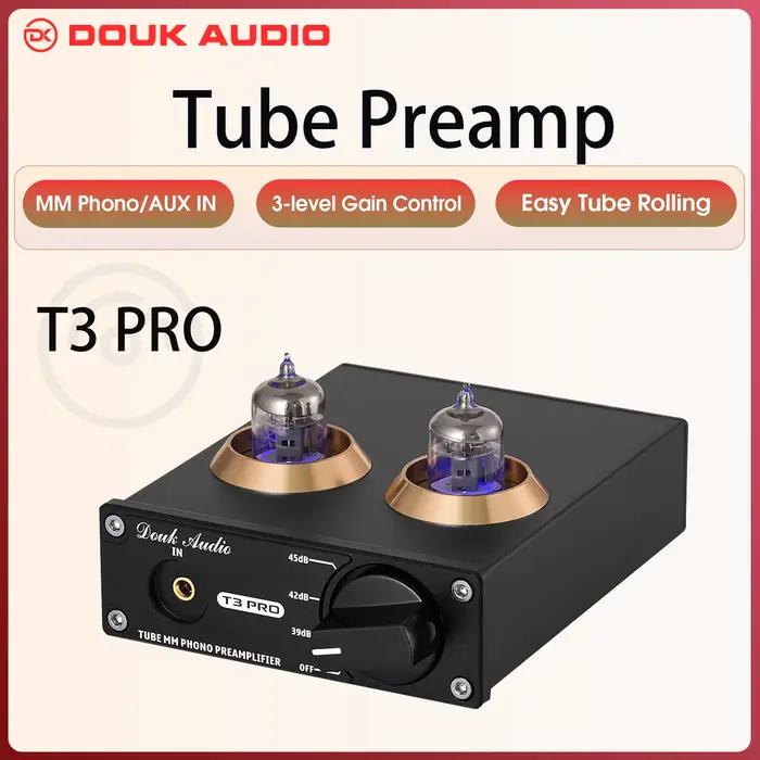 Douk Audio-Préamplificateur de bureau, T3 PRO Mini MM RIAA Phono Colorable, Amplificateur de niveau 