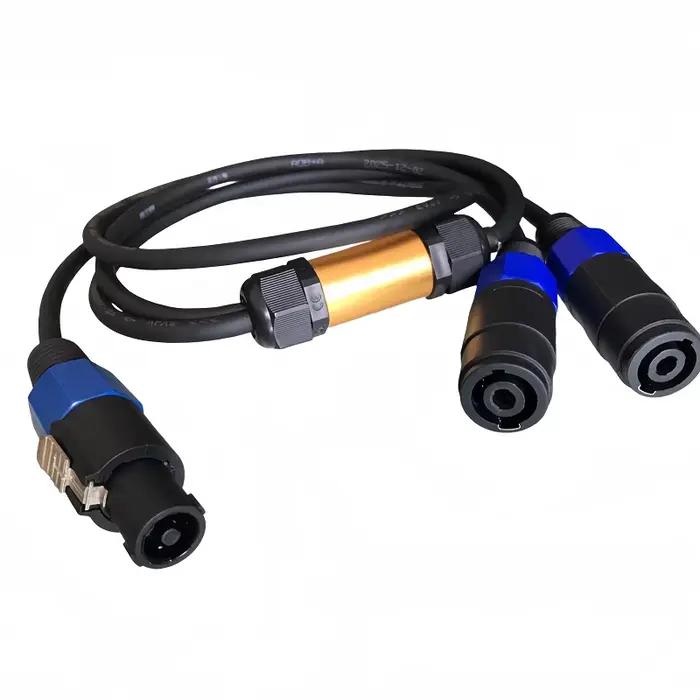 Câble répartiteur de haut-parleurs Speakon (norme européenne) professionnel de 1,5 m, un accessoire 