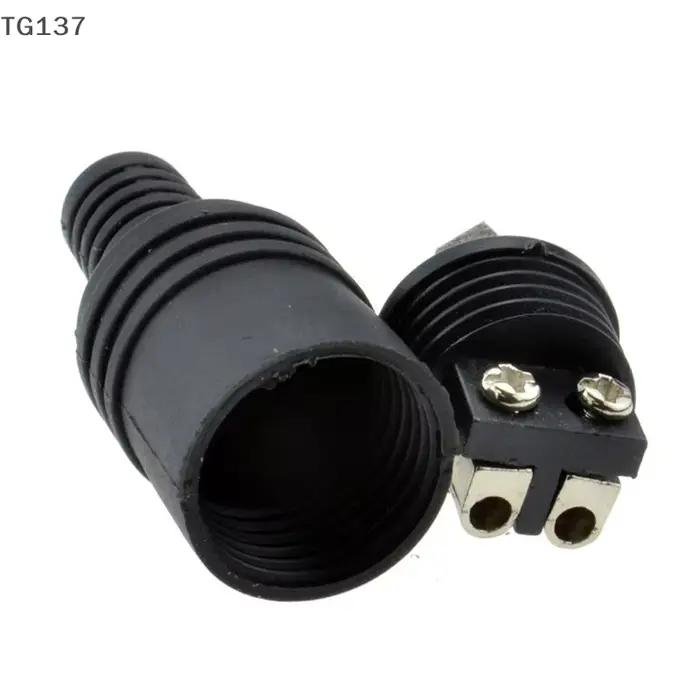 Haut-parleur à prise DIN à 2 broches et bornes à vis pour connecteur HiFi (paquet de 2]