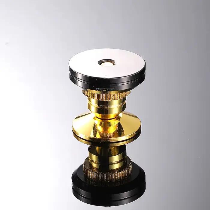 Pieds d'isolation pour haut-parleurs plaqués or 24 carats