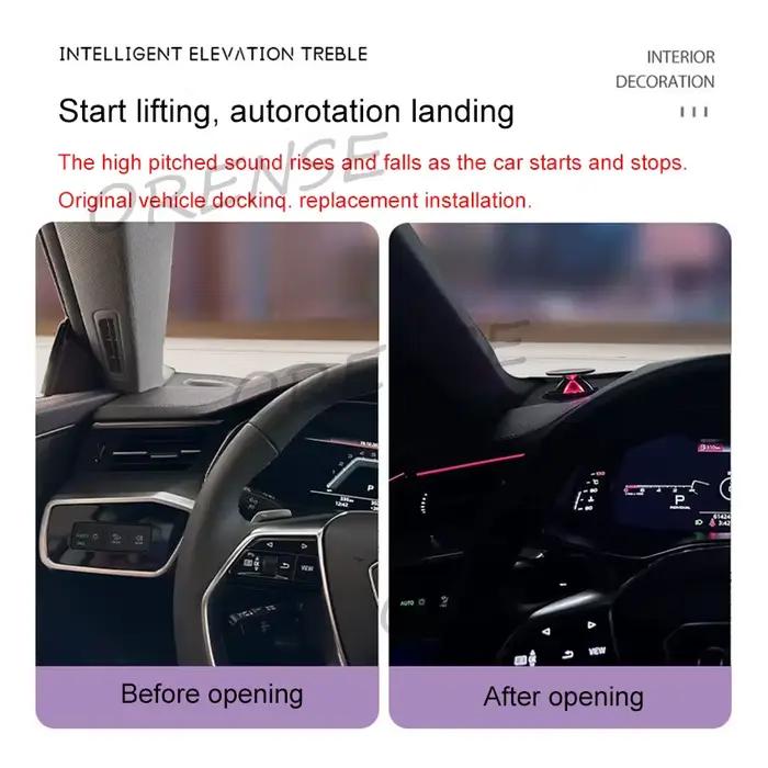 Rise Lift lumière ambiante haut-parleur intelligent Audio pour Audi A4 A5 A6 A7 Q5 Q7 Q8 C7 C8 B9 Tweeter couvercle de porte LED 32 couleurs Plug and Play