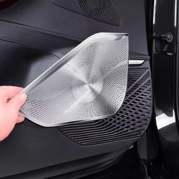 Grilles de haut-parleurs latéraux droit du coffre de voiture en acier inoxydable pour Grand Koleos Geely Monjaro KX11 2024 2025 2026