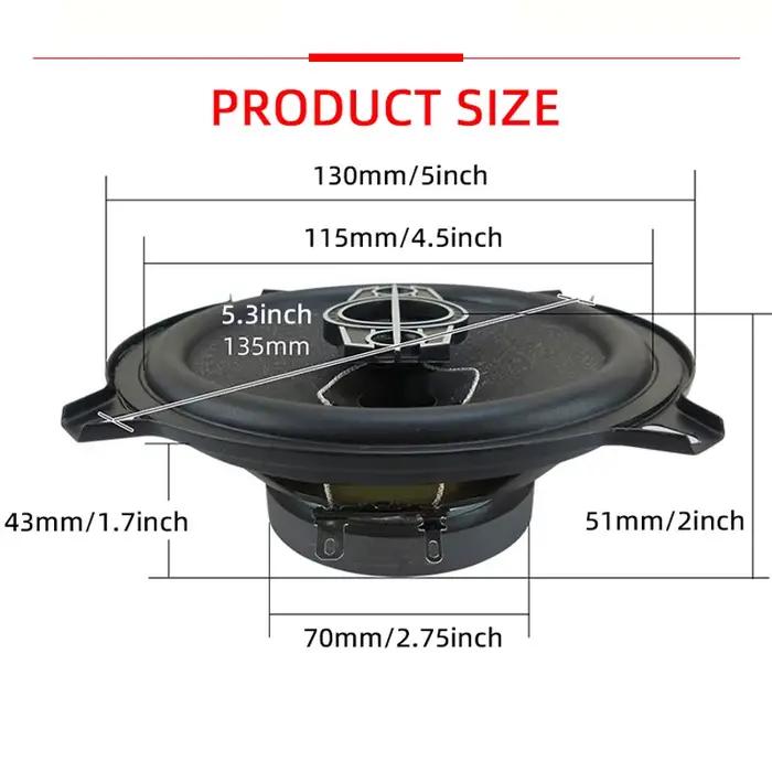 Haut-parleur Coaxial de 5 pouces (2x300W)