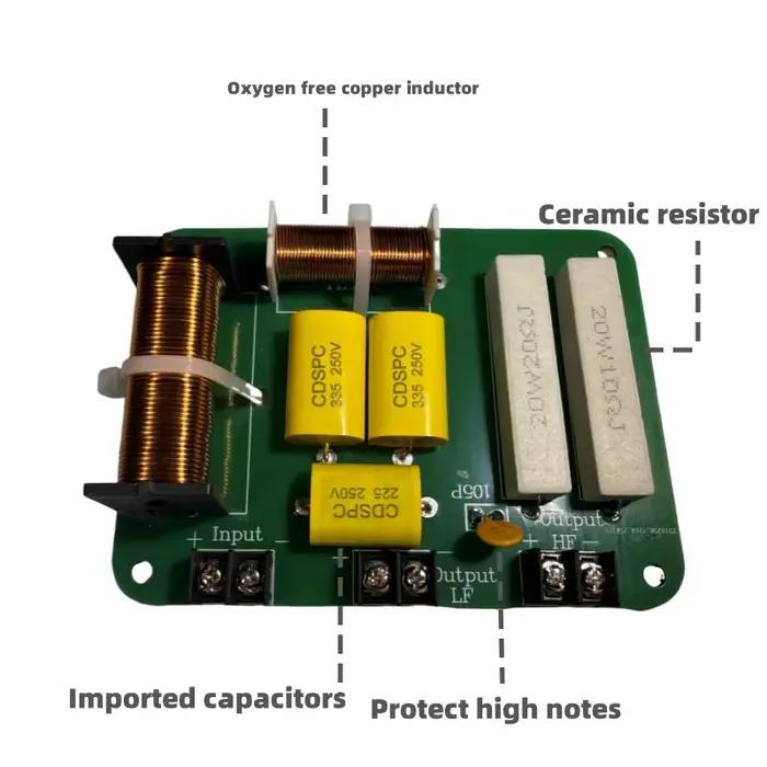 Filtre de Crossover Audio 600W pour Haut-parleurs Hi-Fi