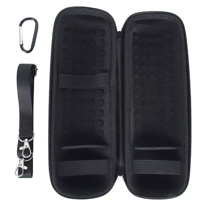 Étui de voyage rigide pour haut-parleur JBL Flip 6 avec espace pour câble et prise - boîte de rangement de protection en cuir PU et EVA - 5 couleurs élégantes - pour randonnées, barbecues et plus