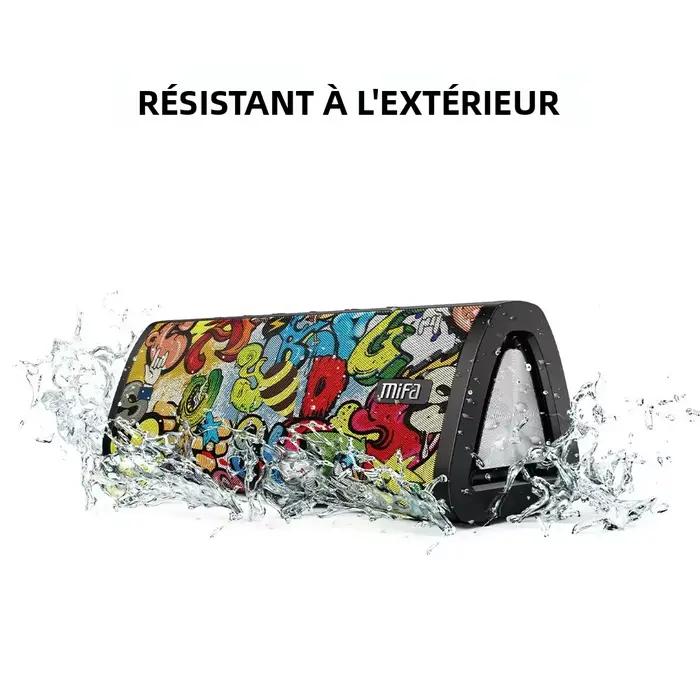 Mifa A10+ Haut-parleur Bluetooth portable 360 ° Son stéréo 20W IPX7 étanche sans fil