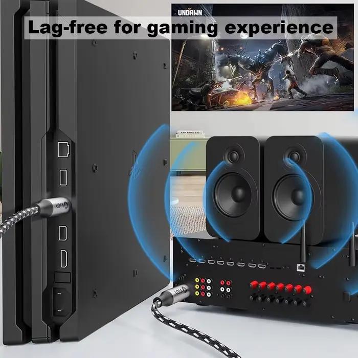 Câble audio optique, câble numérique à fibre optique