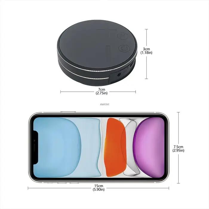 Haut-parleurs Bluetooth TWS à conduction osseuse avec support de carte TF pour écouter de la musique en stéréo sans fil et double son pour les soirées entre amis et les événements familiaux
