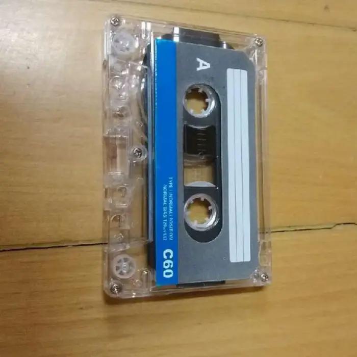 Cassette audio magnétique vierge de 60 minutes pour enregistrement de musique et de voix