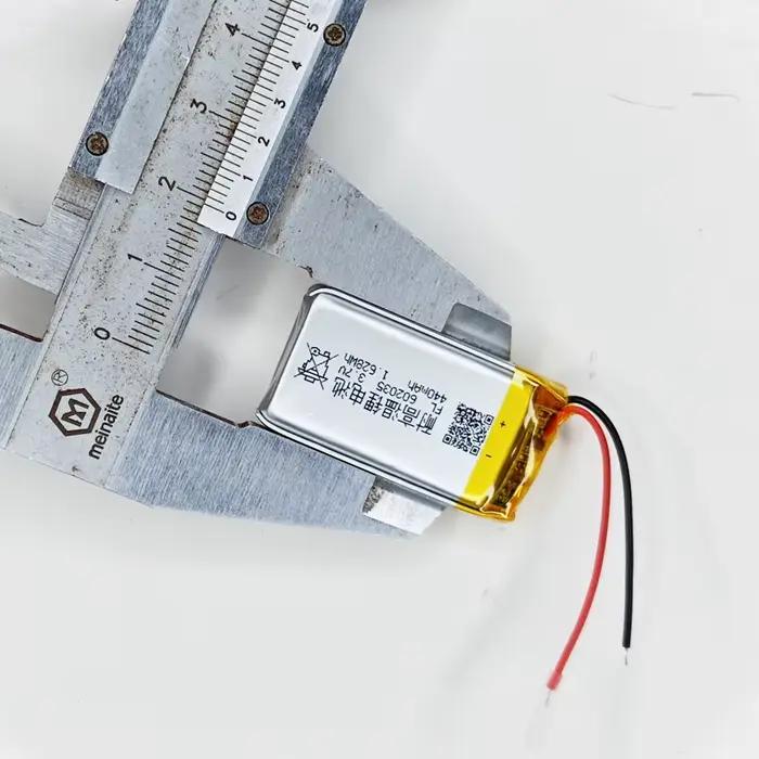 Batterie 440mAh AHB582035PR-03 602035 pour haut-parleur Bluetooth sans fil Jabra Speak 510