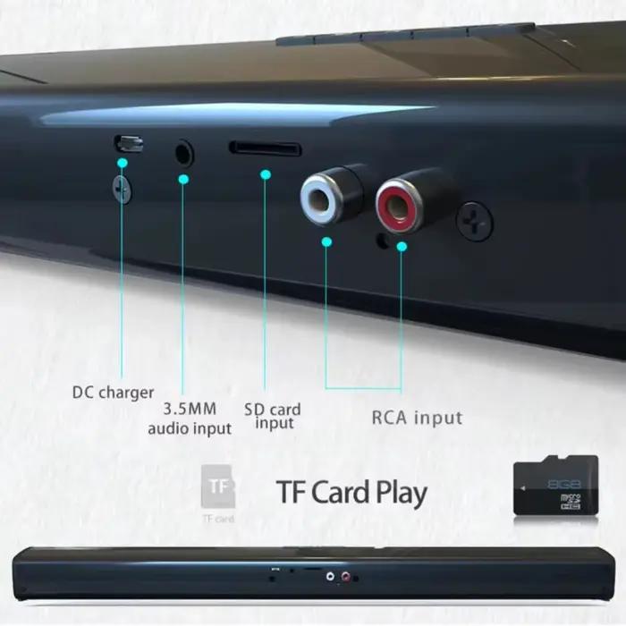 Barre de Son Bluetooth 5.3 XIKCU Pour Maison Cinéma Son Surround 3D Élégante Haute Qualité Audio Occasions Spéciales