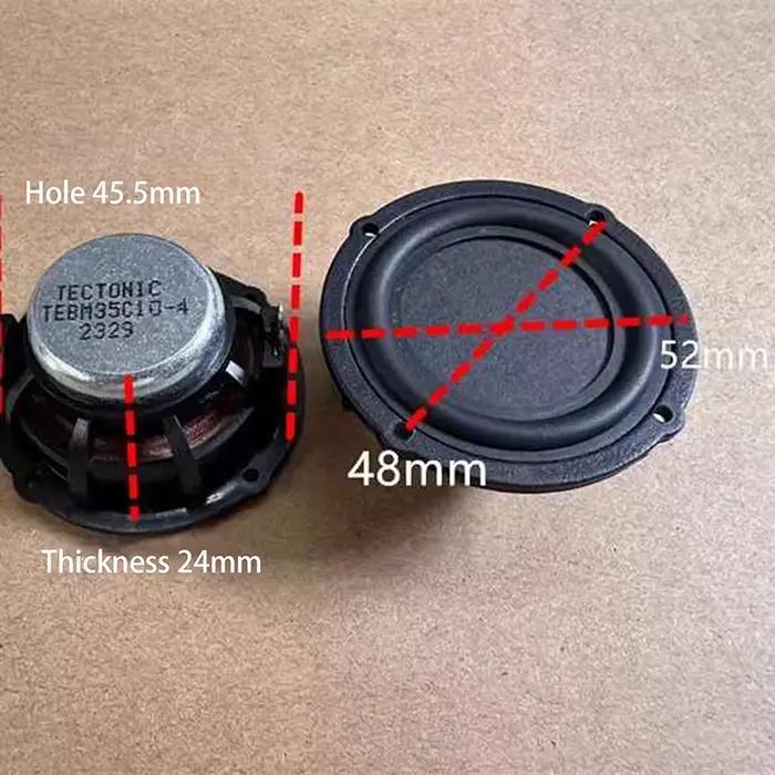 1 pièce Haut-parleur large bande haut de gamme TECTONIC allemand de 2 pouces (52 mm) avec technologie BMR et diaphragme