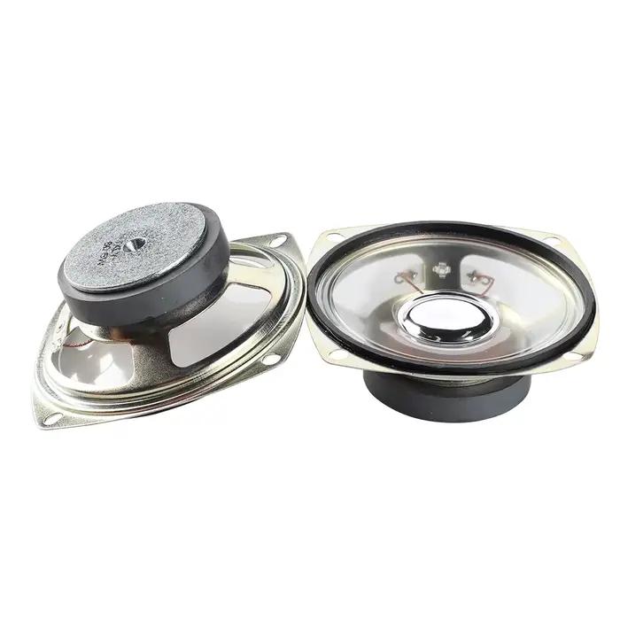 2 pièces 3 pouces 78MM 8 Ohm 5W haut-parleur carré milieu de gamme Film Transparent étanche pour la diffusion vocale