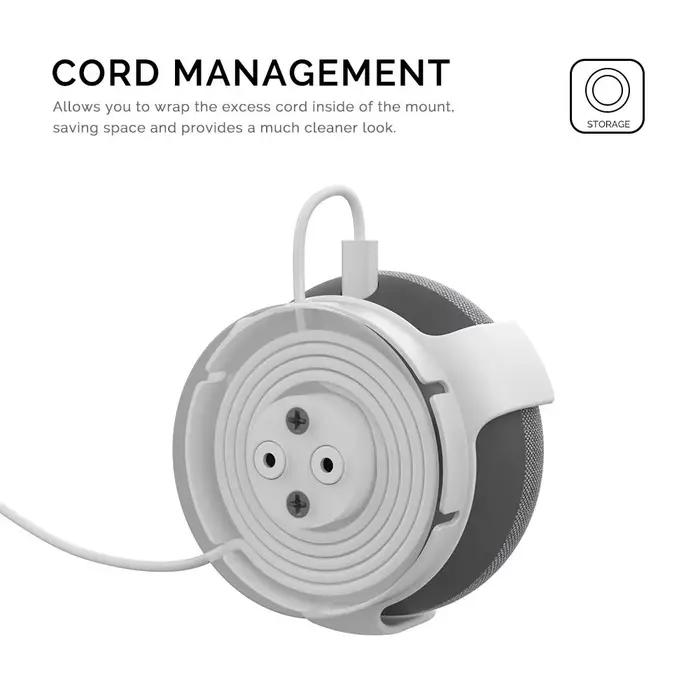 Support mural de rangement pour Google Home Mini élégant et pratique pour accrocher et décorer la maison