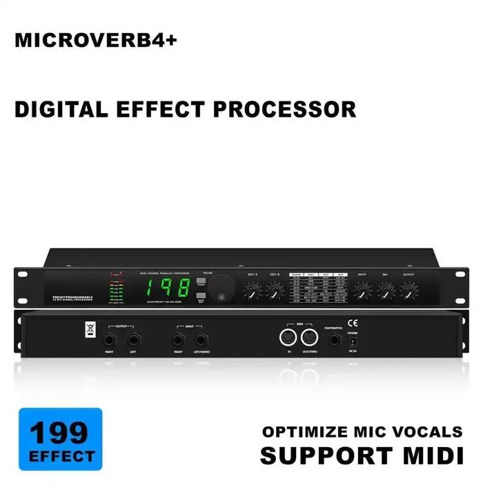 Processeur audio hybride professionnel numérique de réverbération et d'écho