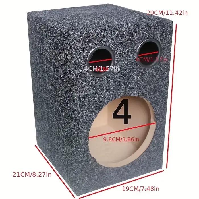 Kit DIY système audio et vidéo pour voiture caisson de test audio domestique boîtier vide pour haut-parleur 4 4 6.5 pouces occasions spéciales expérience sonore unique