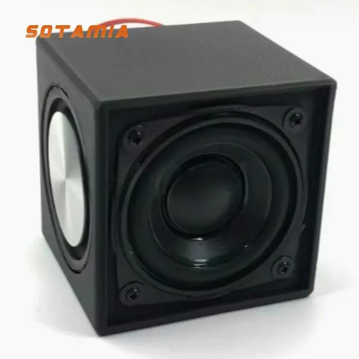 SOTAMIA 1 pièces 2 pouces caisson de basses haut-parleur passif 4 Ohm 10-15W carré double diaphragme étanche Mini