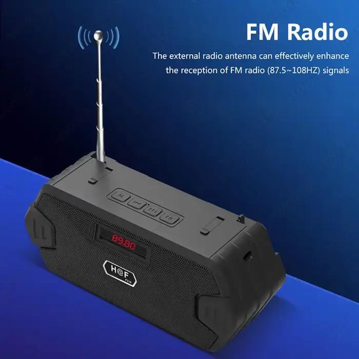 Haut-parleur portable sans fil haut puissance 5W avec prise USB, lecteur radio FM, mains libres, compatible Bluetooth pour téléphone et PC occasions spéciales