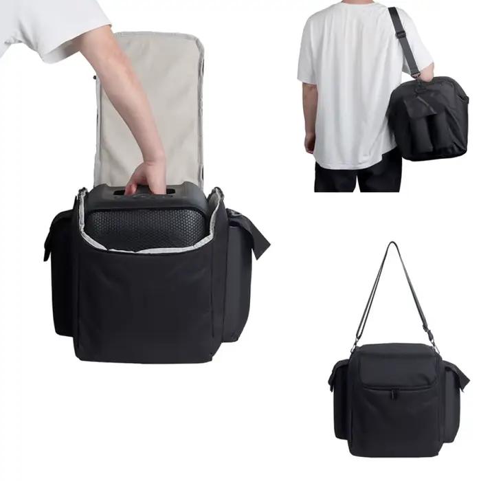 Sac de rangement pour haut-parleurs JBL PartyBox Encore Essential élégant avec bandoulière pour transport facile et sécurisé des appareils audio occasions spéciales