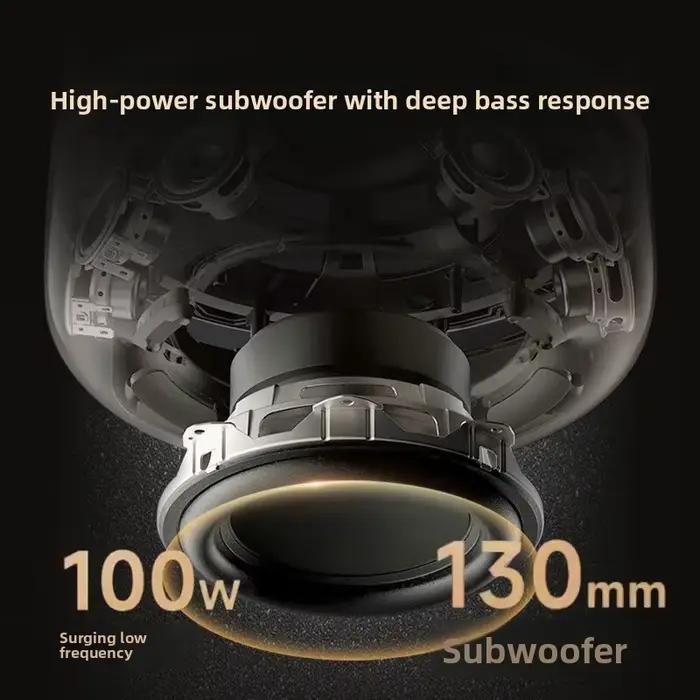 Haut-parleur Bluetooth avec basses HiFi et subwoofer, son portable