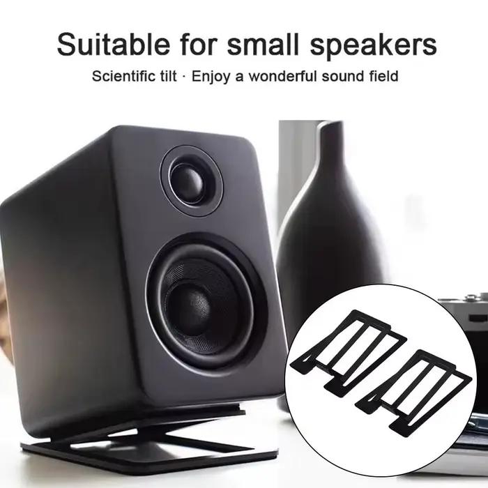 Le support d'enceinte de bureau améliore les effets sonores spatiaux et l'absorption des chocs