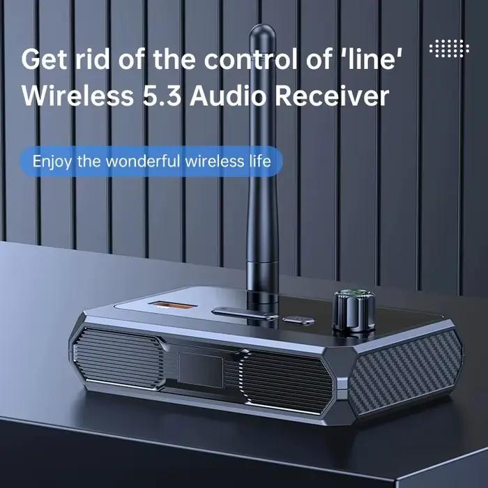 Adaptateur Bluetooth 5.3 pour Récepteurs Audio Sans Fil avec Interfaces 3.5mm USB Type-C pour Musique et Vidéo Occasions Spéciales
