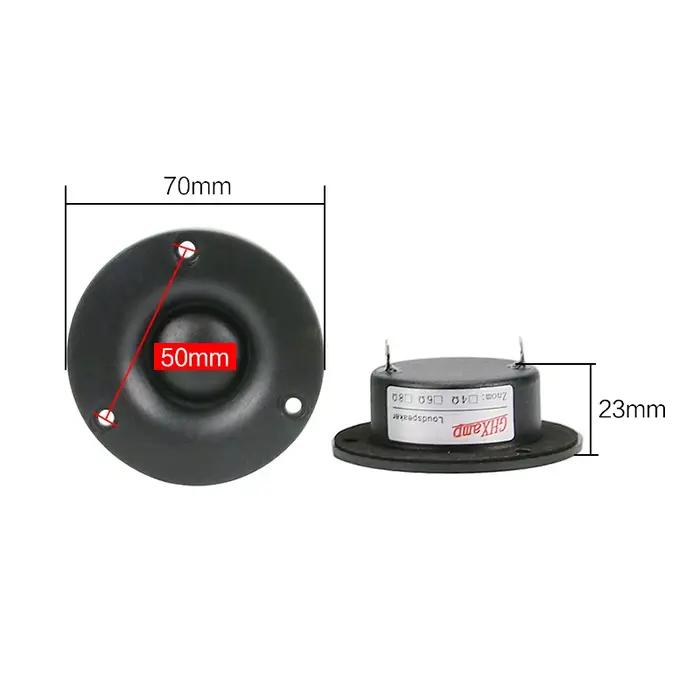 GHXAMP 30KHZ dôme soie Tweeter haut-parleur haut de gamme 3 pouces 70mm 8OHM 15W Super aigus HIFI néodyme bibliothèque Home cinéma 1 paires