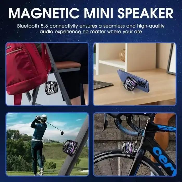 Mini haut-parleur Bluetooth portable de voyage avec éclairage couleur RGB