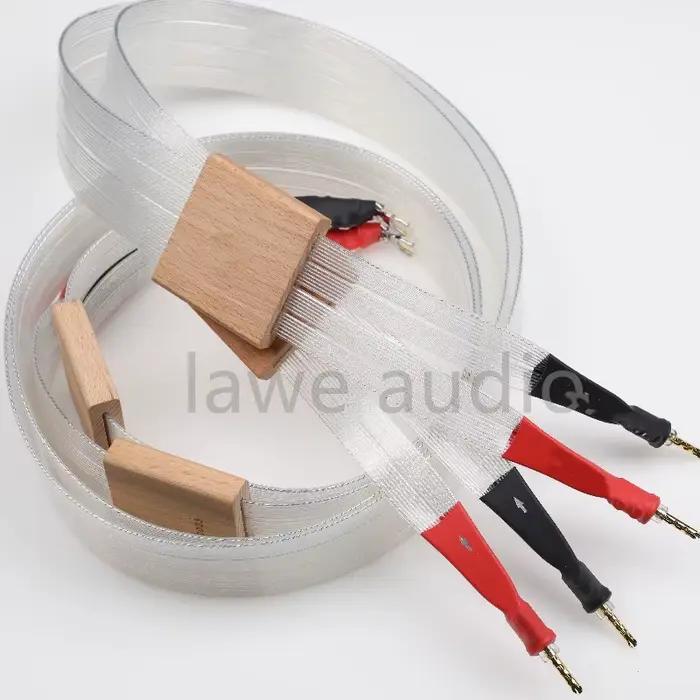 une paire de câbles de klaxon de câble de haut-parleur hifi Va 2