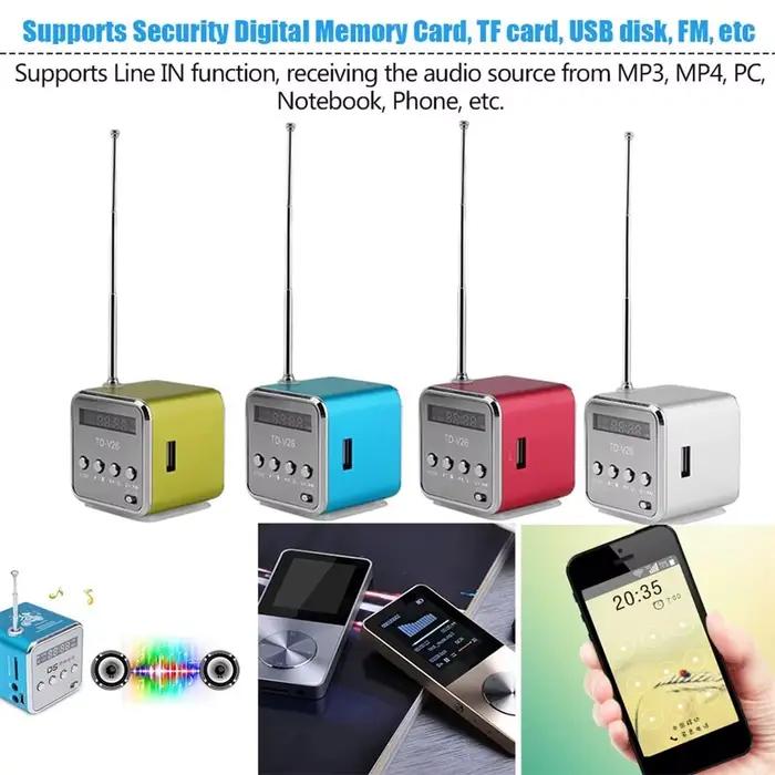 FM Portable Mini Radio Micro aigus Bluetooth