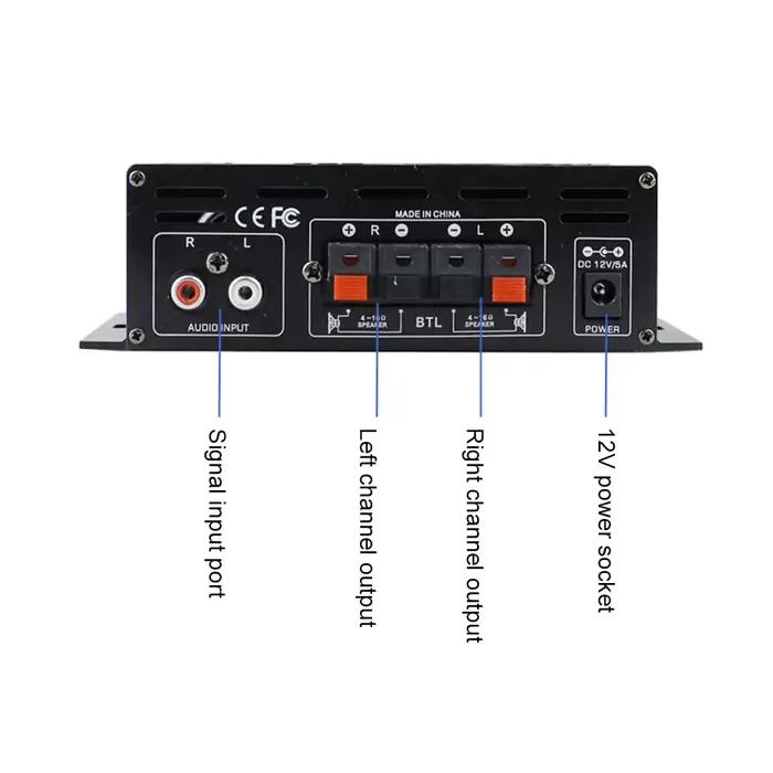 280 haut-parleur amplificateur de puissance HiFi basse stéréo amplificateurs numériques Audio 40W + 40W double canal