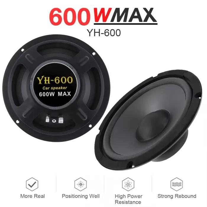 1 pièce 4/5/6.5 pouces 400W 500W 600W 2 voies voiture HiFi haut-parleur Coaxial porte de véhicule Audio musique stéréo gamme complète haut-parleurs de fréquence